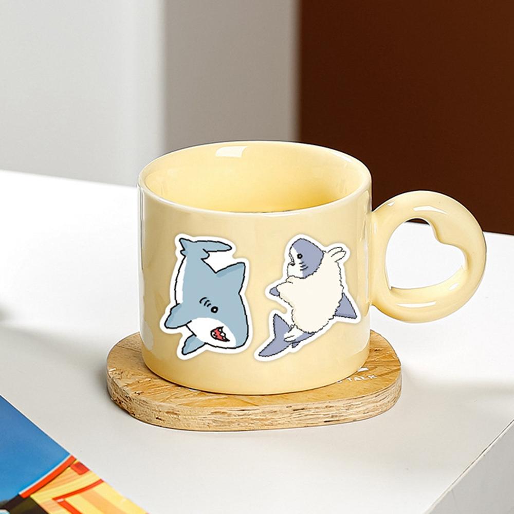 11PCS/pack Shark Meme Stickers Cute Animal Sticker for Scrapbook Luggage Laptop Guitar Car Bike Skateboard Cartoon Decals