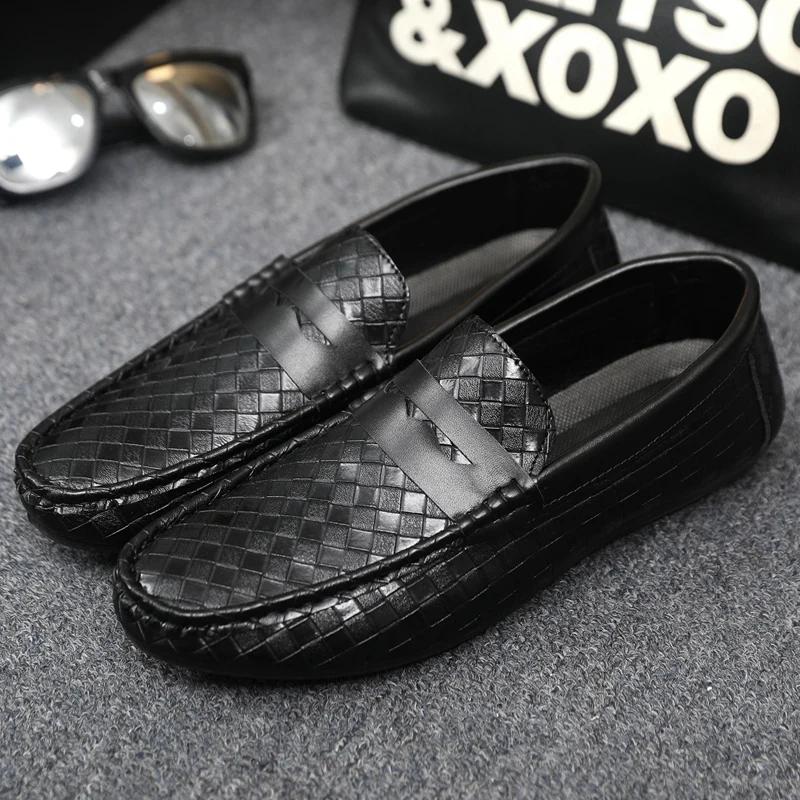 Genuine Leather Luxury Brand Italian Men Loafers MenCasual Shoes Breathable Slip on Men Driving Shoes  Moccasins Chaussure Homme