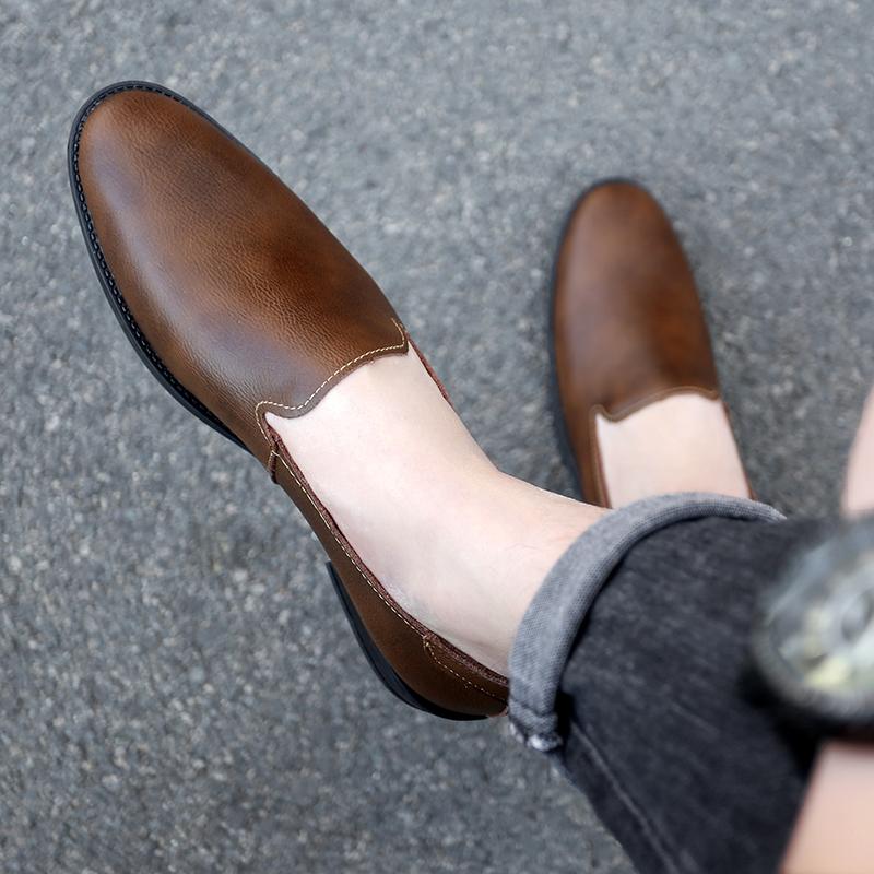 genuine Leather Loafers slip on Casual Driving Shoes for Man Lightweight Fashion Flats Breathable Comfortable Moccasins men