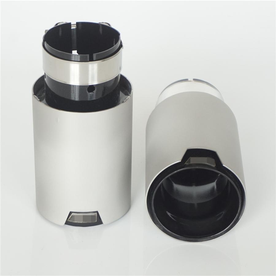 2 buc Universal ID 63MM OD 89MM Capete Finale Eșapament Auto pentru BMW 2.5'' intrare, 3.5'' ieșire Cu Logo