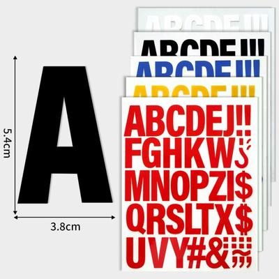 DIY Heat Transfers Patches Self Adhesive Colored Letter Symbols Clothing Stickers Durable Washable Hot Stamping Sticker