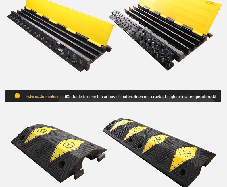 Rubber and Plastic Cable Protection Speed Bump