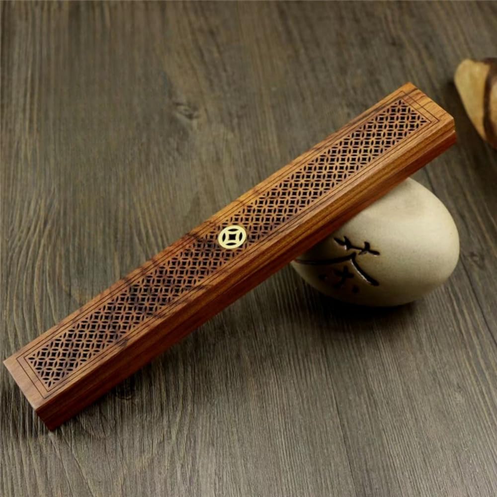 Incense Burner, Incense Holder, Incense Plate, Horizontal Stand, Incense Container, Incense Holder, Striped Rosewood, Buddhist Altar Accessories, Pet