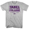 Animal House Movie Unisexs T Shirt Belushi Comedy Faber College Purple Gray Heather