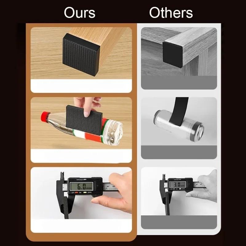 Protiskluzová podložka pod nohy stolu a židle, ochrana nohou, DIY protiskluzová podložka, kryt nohou, nábytkové zarážky proti posuvu, ochranné podložky, samolepicí úchyt