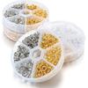 1Box 6 8 10mm Gold Silver Color Metal Open Jump Rings Set Accessory Kit For DIY Bracelet Necklace Chain Jewelry Making Connector