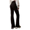 Calvin Klein Ribbed Stretch Slim Fit Straight Leg Casual Pants Women bottoms Space-Black J222598