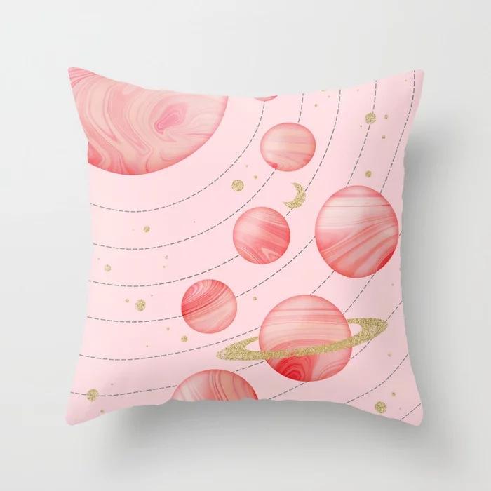 Pink Sky Cloud Pillowcase Sofa Office Cushion Cover Pillowcase Home Decor Pillowcase