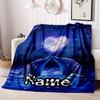 Two Dolphins Customize Your Name Blanket Warm Comfortable And Soft Blankets Are Suitable For Home Chairs Office Sofas Sofas Office Camping And Gifts