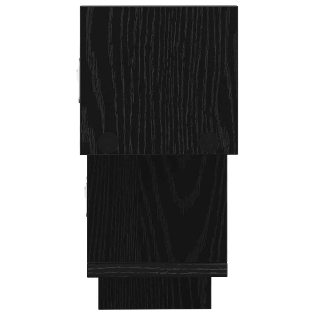 Wall Shelf Black Oak 48 x 15 x 42 cm Engineered Wood