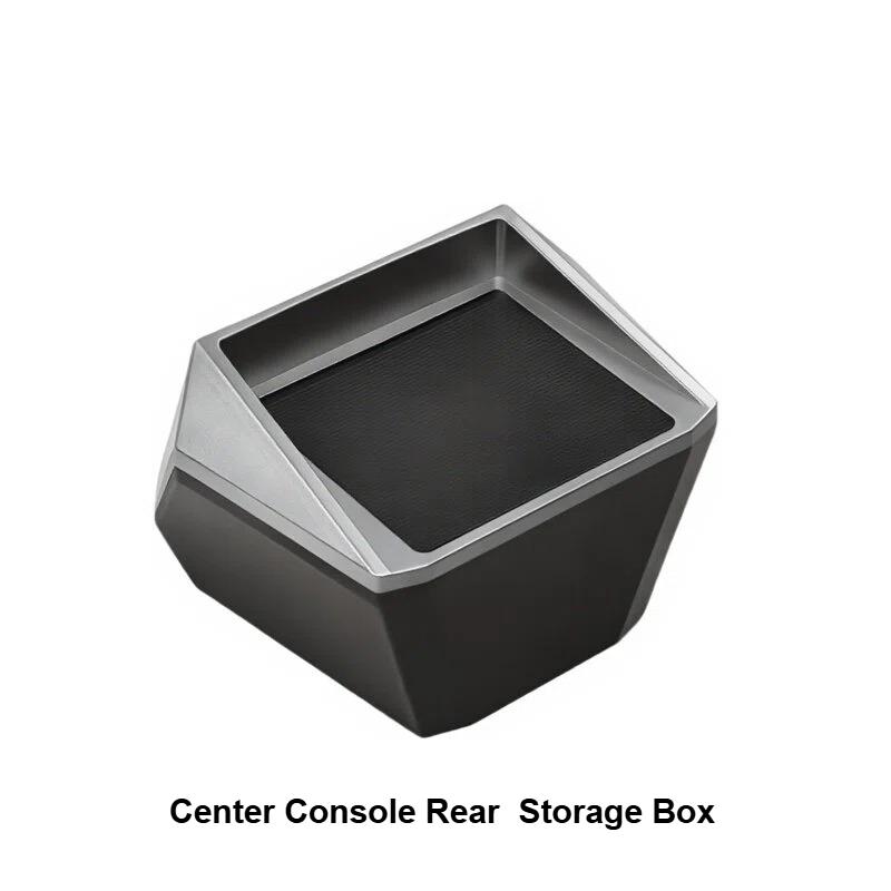 Center Console Under Storage Box for Tesla Cybertruck 2024-2026 Water Cup Holder Support Organization Tray ABS Car Accessories Center Console Rear