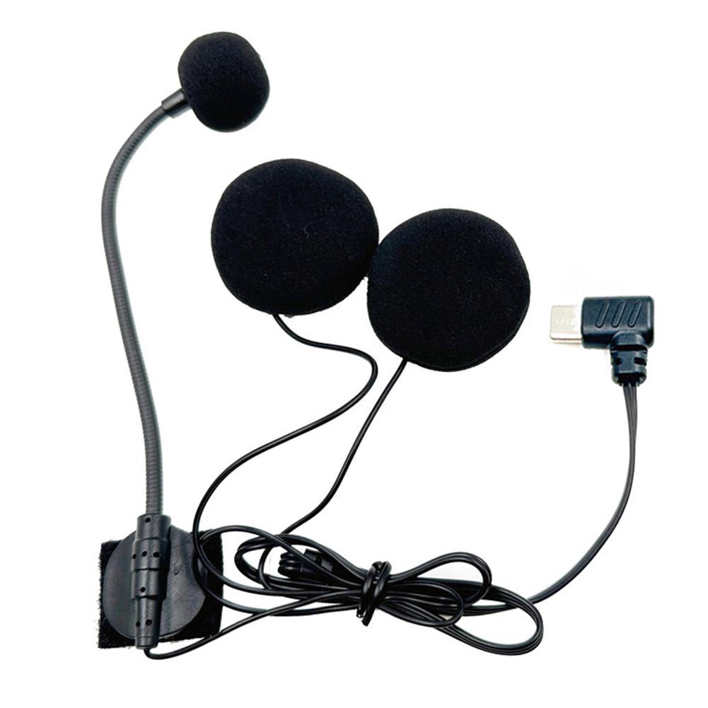 Motorcycle Helmet Headphone Type C Connector Motorcycle Helmet Racing Headset Mic Noise Reduction for Cycling Biking