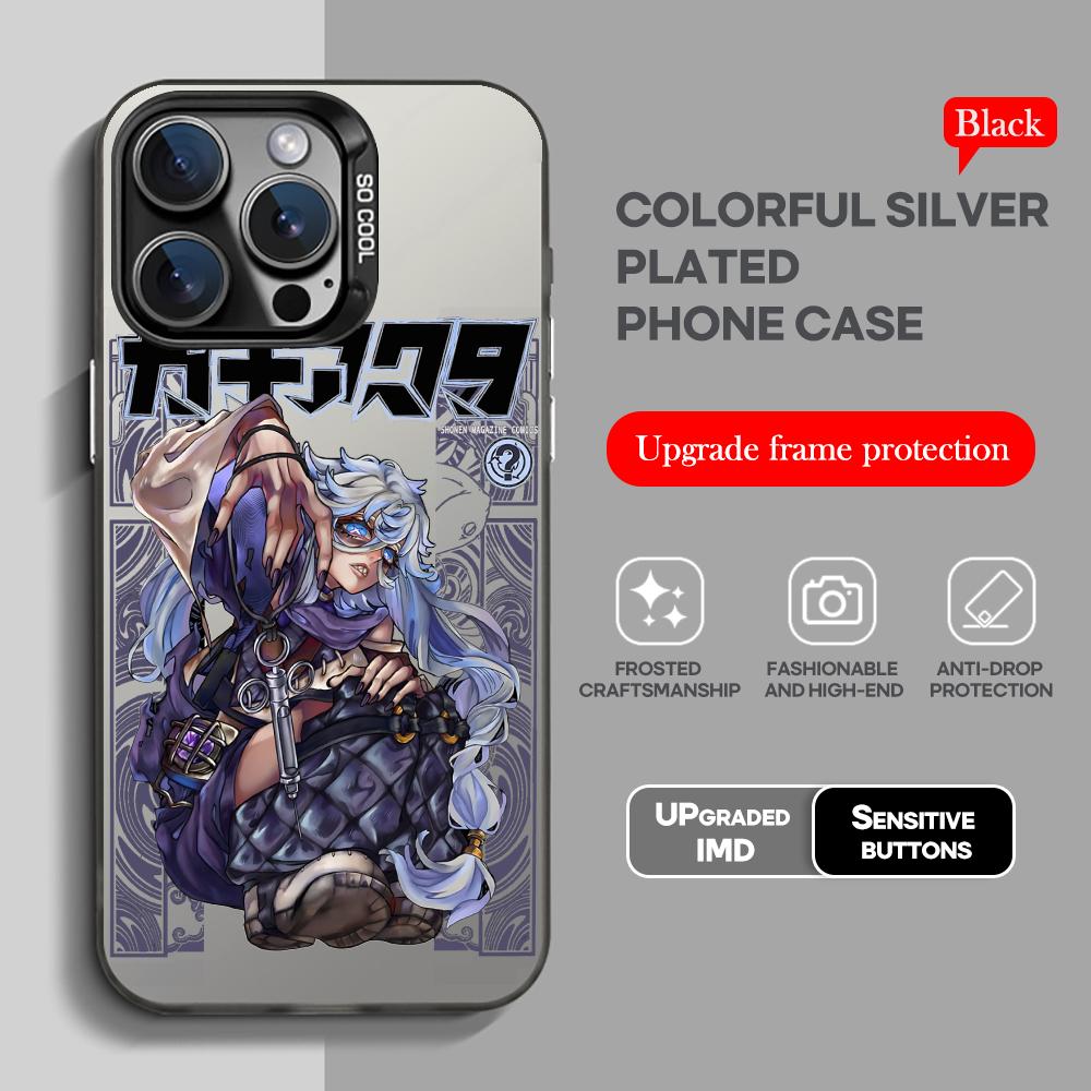 Anime GACHIAKUTA Phone Case black IMD Colorful Silver Suitable case for iPhone 17 16 e 15 14 13 12 11 XS Pro Max