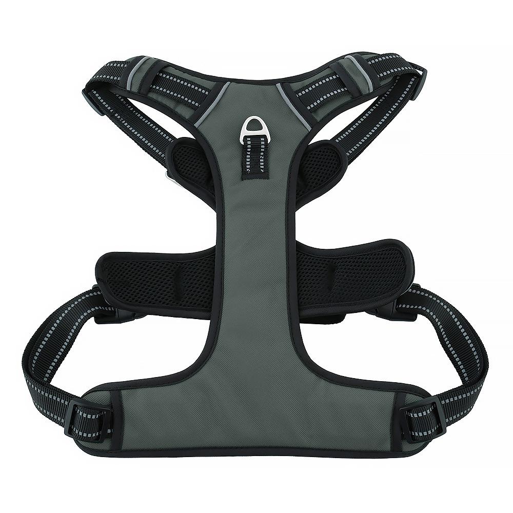 Explosion-Proof Reflective Dog Harness for Medium & Large Dogs - Breathable Oxford Cloth Vest with Leash