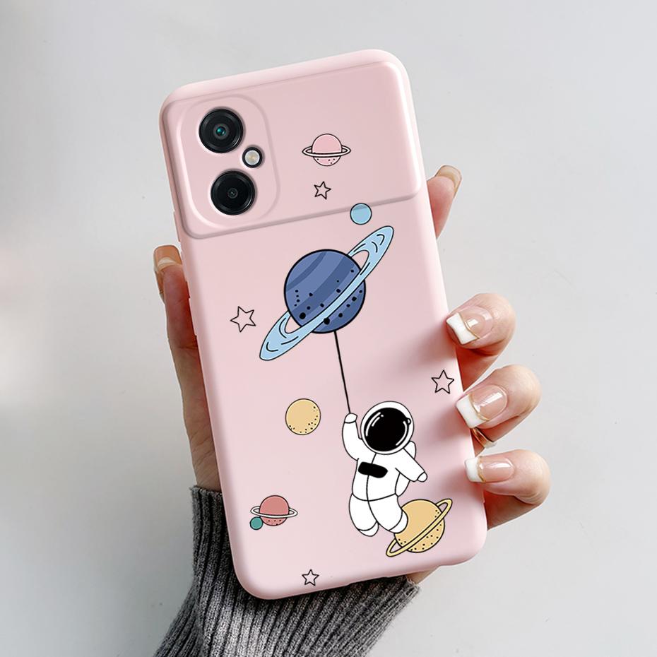 For Xiaomi Poco M5 M5S Phone Case Cute Panda Painted Full Protection Liquid Silicone Bumper For Poco M5 M 5 S Back Cover Shell