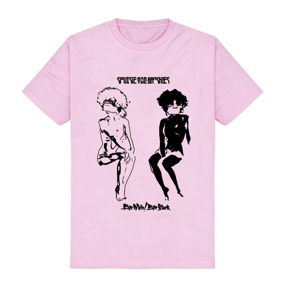 Eve White Eve Black T-Shirt Band Siouxsie and The Banshees Design Tees Unisex Streetwear Cotton Short Sleeve Soft Tshirts Print