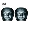 Spooky Auto Interior Accessories 2Pcs Funny Car Headrest Covers, Scary Faces Universal Fit Sleeve Seat Protectors, Breathable Soft Skin Friendly Cover