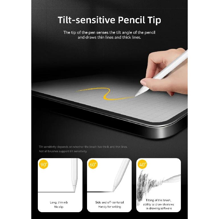 For Apple Pencil 2 1 Wireless Charging Stylus For iPad Air 4 5 Pro 11 12.9 Mini 6 Palm Rejection Tablet Stylus Touch Pen
