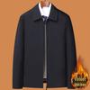 Men's Plus Velvet Jacket for Middle-aged & Elderly - Thick Winter Coat for Dad & Grandfather