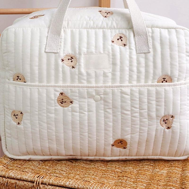 Diaper Bag Lightweight Shoulder Bags Large Capacity Mom Bag Crossbody Bag Splashproof Multiple Compartment Handbag