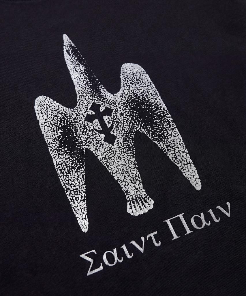 SAINTPAIN Sp Heavyweight Stone Bird Short Sleeve Tee Black