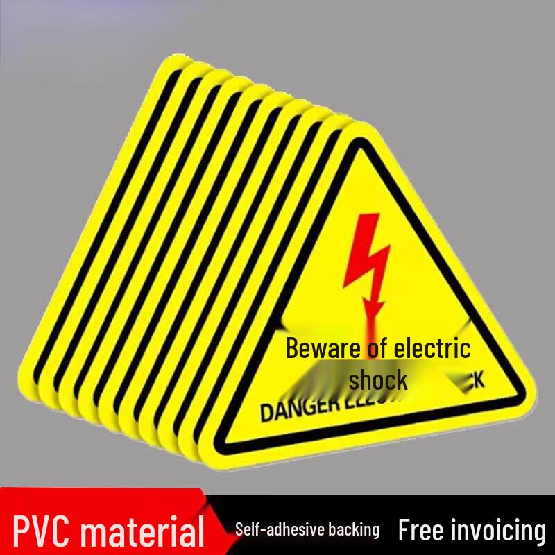 High Temperature Warning Triangle Sticker