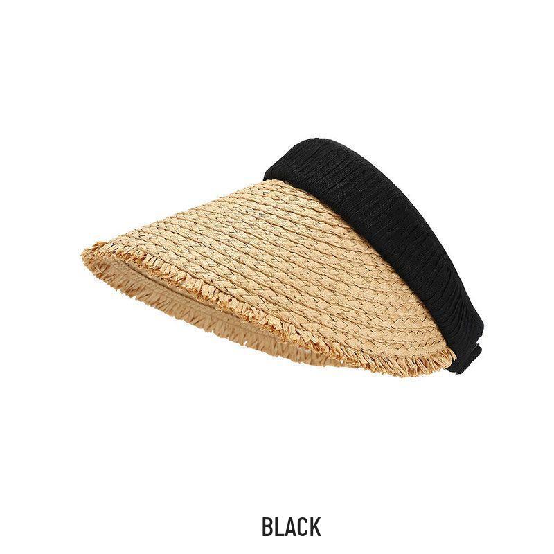 Ultraviolet Protection Wide Brim Sun Visor Hat for Summer Beach and Travel.