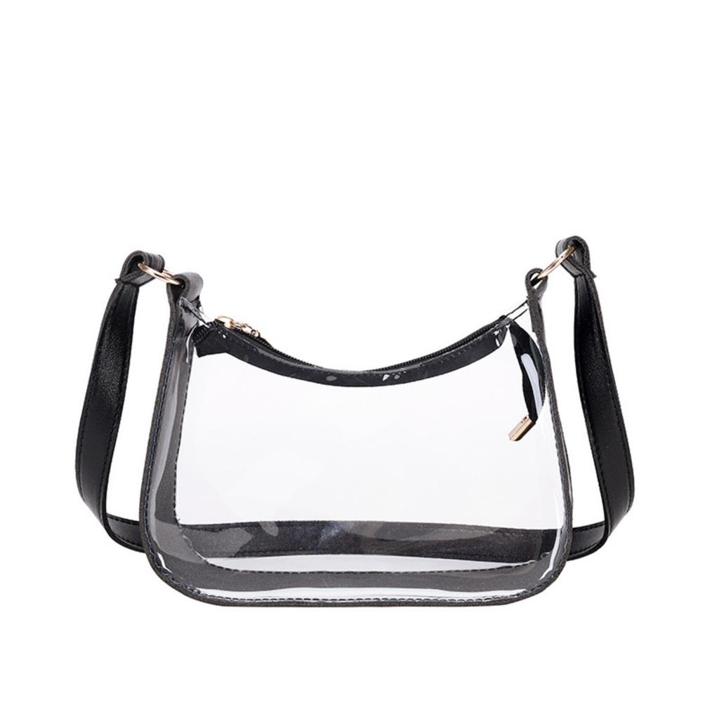 Transparente Handtasche, Minimalistisch, Unterarmtasche, Damenhandtasche, Vielseitige Umhängetasche