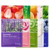 20Pcs Natural Fruit Plant Facial Mask Sheets Moisturizing Oil-Control Blueberry Cucumber Pomegranate Aloe Mask Korean Cosmetics