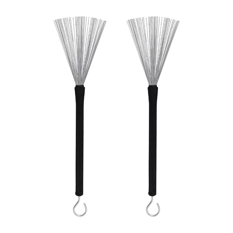 Drum Set Drum Accessories Stick Drum Brushes Stick Set 1 Pair Drum Wire Brushes Drum Sets Brush and 1 Pair Rods