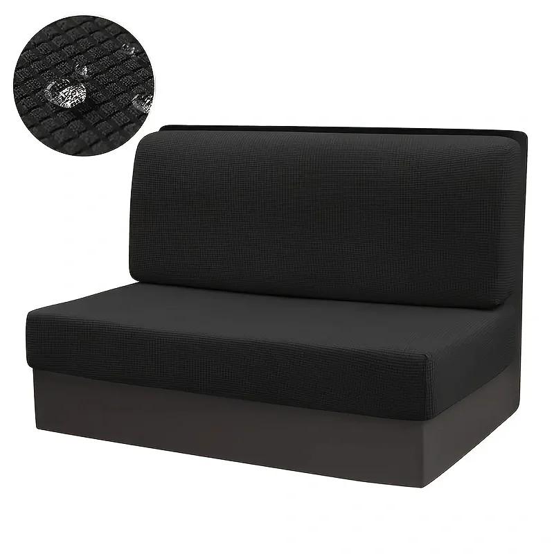 

2pcs/set Stretch RV Dinette Cushions Covers Water Repellent Polar Fleece Sofa Covers RV Camper Car Seat Bench Backrest Cover 1 Set