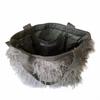1196 Fluffy Faux Fur Vertical Tote Bag Moquette EU Tall Moket A [Rootote] (Gray)