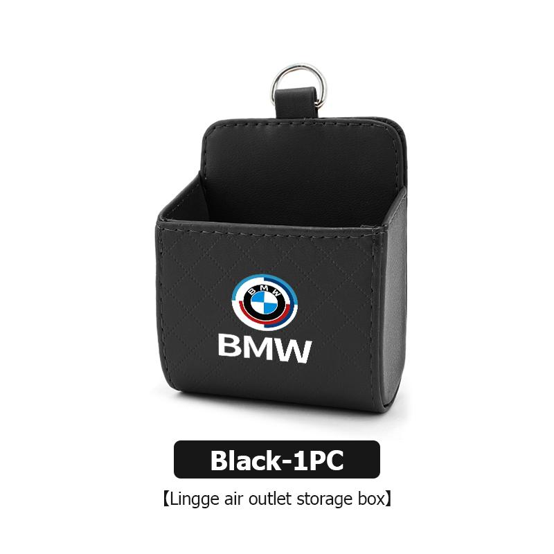 

Car Storage Bag Air Vent Hanging Leather Organizer Box For BMW E90 E60 E93 E87 G01 G20 X3 X5 F30 F20 G05 G06 G07 F07