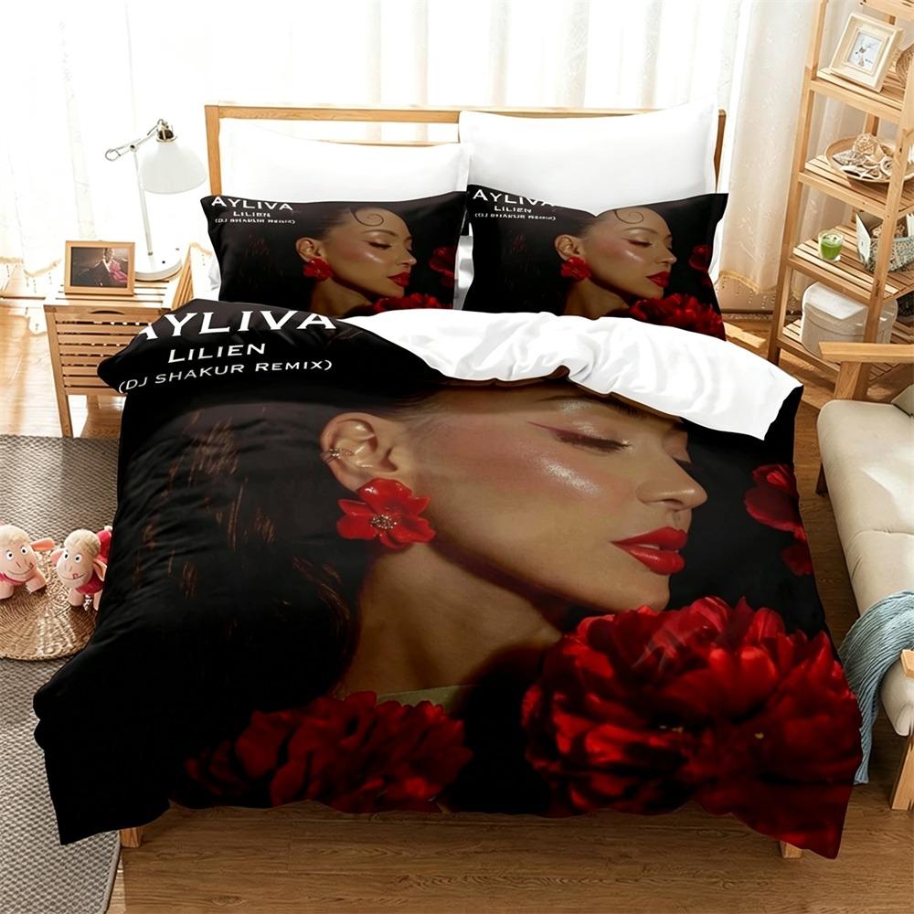Singer Pop Bettbezug Kissenbezug Bettwäsche Set Erwachsener Junge A-Ayliva Mädchen Schlafzimmer Dekoration Kinder Geschenk Einzel Doppel Groß