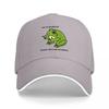 Frog Logo Black Baseball Cap with Green Amphibian Design and White Trim for Outdoor Wear and Casual Style