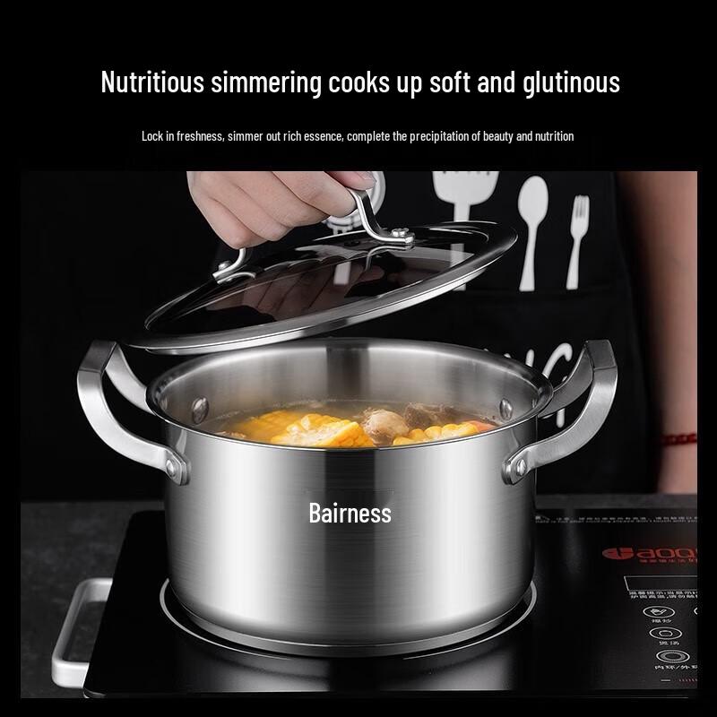 Berneris Edelstahl 3-teiliges Kochgeschirr-Set