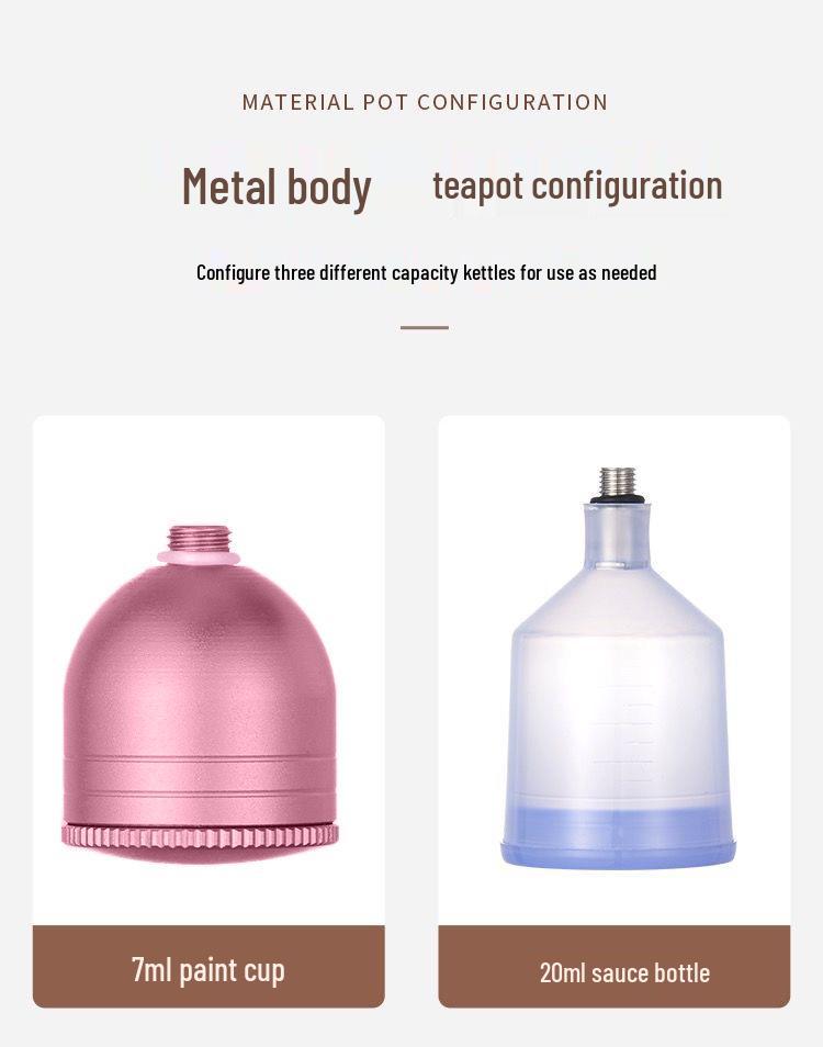 Electric Airbrush Spray Gun Set for Acrylic Paint, Handcrafted Models, and Nail Art