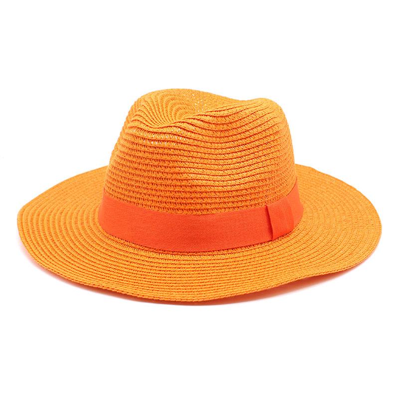 Unisex Summer Panama Sun Hat - Fashionable Straw Braid Fedora for Outdoor and Beach Wear.