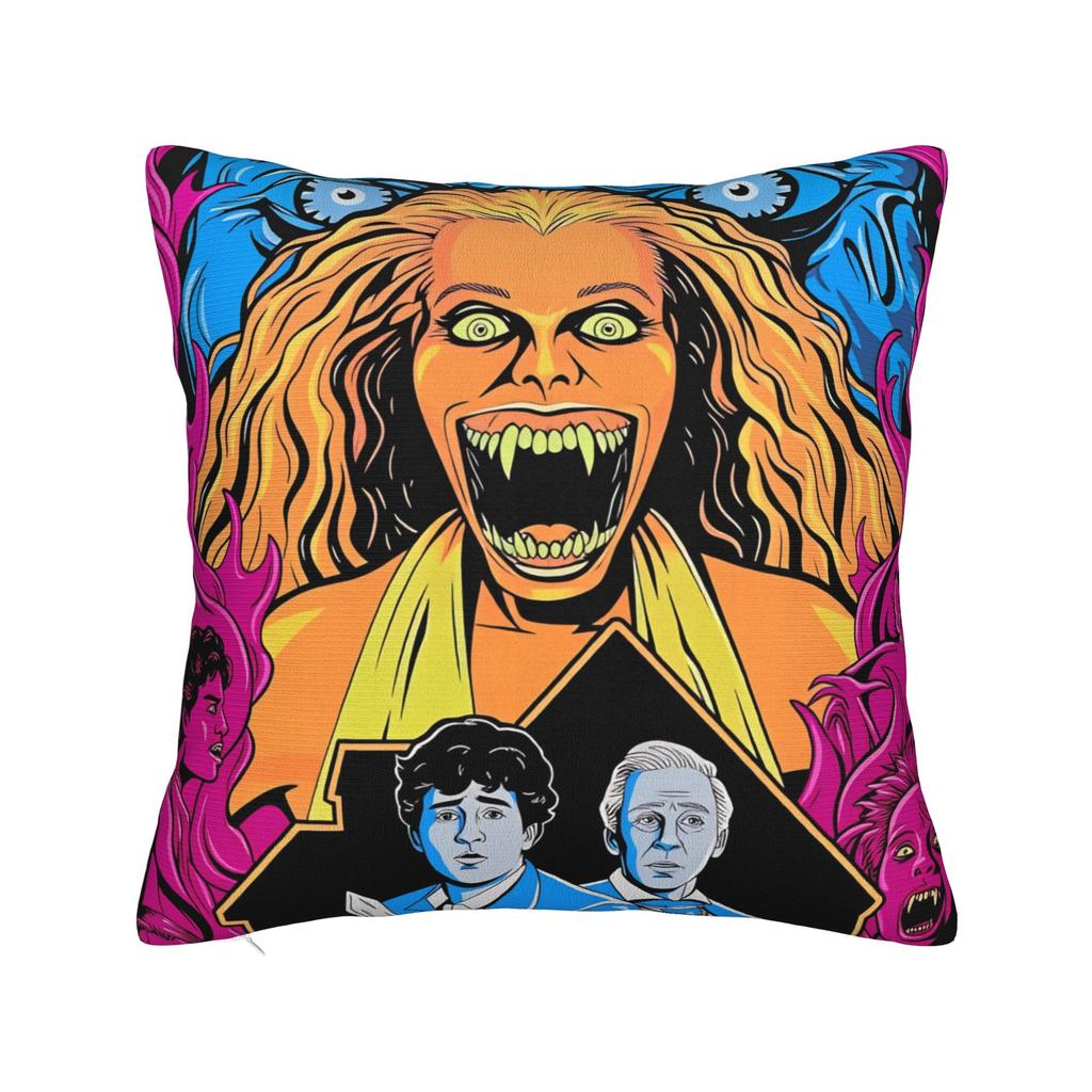 Horror Film Frighteds Nights Pillow Cover Kawaii Pillow Case For Living Room Sofa Comfy Cushion Cover Birthday Gift