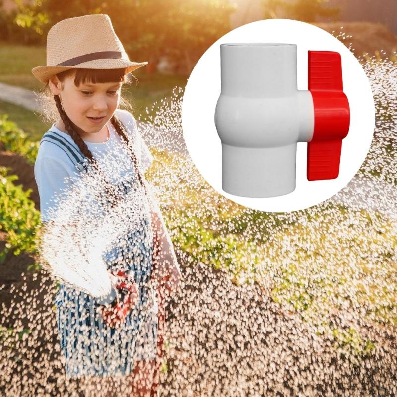 5 Pack Sturdy PVC Round Valves 2Inch T Handle Convenient Accessory for Home Water Systems and Industrial Daily Use