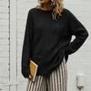 Women's Cable Knit Sweater, Color Long Sleeve Pullover for Fall Winter Casual Wear