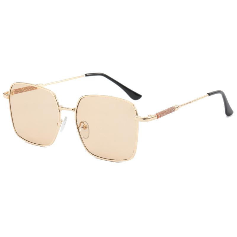 Europäisch-Amerikanischer Stil Quadratische Sonnenbrille Damen Herren Entspiegelnd UV-Schutz Fahren Reisen Mode Sonnenbrille