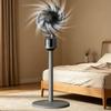 1-Speed USB Standing Fan, 16 Inch Quiet Oscillating Floor Fan with Remote, Powerful Air Circulator for Bedroom Office Dorm