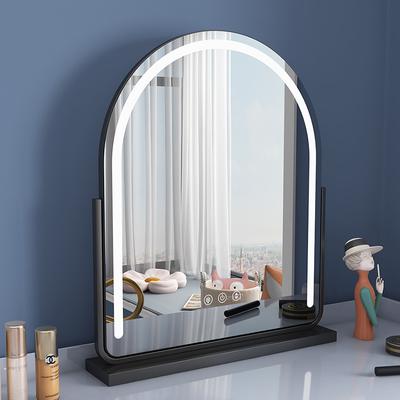 Specchio da Trucco Illuminato con Luci LED Dimmerabili Specchio da Parete a Figura Intera per Casa Specchio Ad Arco Specchi Cosmetici per Trucco con Luci Bianco