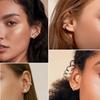 Bobisty 9 Pcs Manchette d'Oreille Manchettes Plaqué Or 14K pour Femmes Hommes Clips d'Oreille sans Percing Boucle d'Oreille Cartilage Faux Boucles d'Oreille