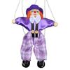 Pull String Puppet Clown Wooden Marionette Joint Activity Doll Vintage Child Toy
