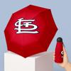 St. Louis Cardinals Printed 5?Fold Mini Umbrella 8?Rib Windproof Compact Umbrella For Women Pocket Carry