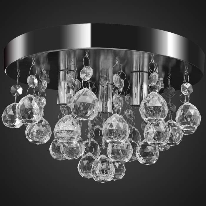 VidaXL Lustre Plafonnier Contemporain Cristal Lampe Lampe Suspendue Eclairage 240688