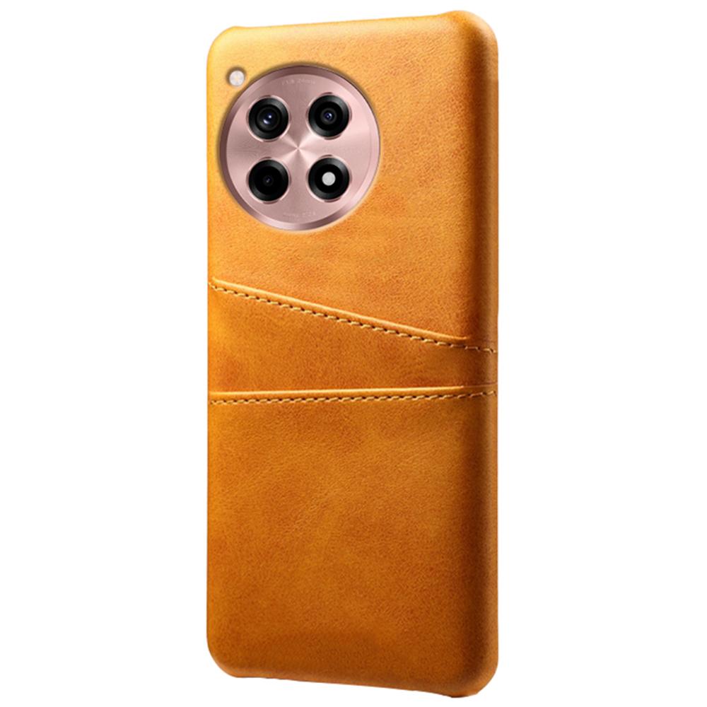 

For OnePlus Ace 3 5G/12R 5G Case Leather Coated PC Phone Cover with Card Holder Green