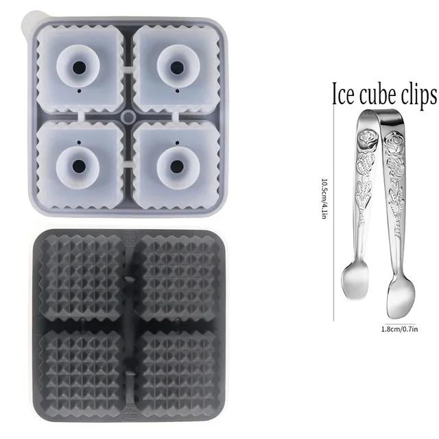 Eiswürfelform mit Deckel Rund Quadratisch Eisball Silikonform Sommer Küchenzubehör für Küche Cocktail Whiskey Getränke